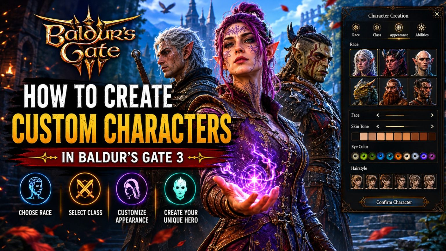 How to Create Custom Characters in Baldur’s Gate 3 how to create custom characters in baldur's gate 3