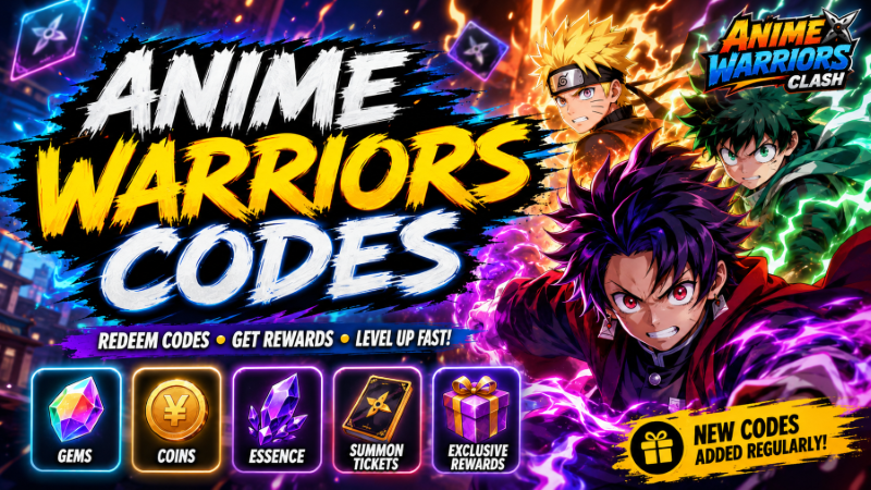 Anime Warriors Codes List and Rewards Guide Anime Warriors Codes